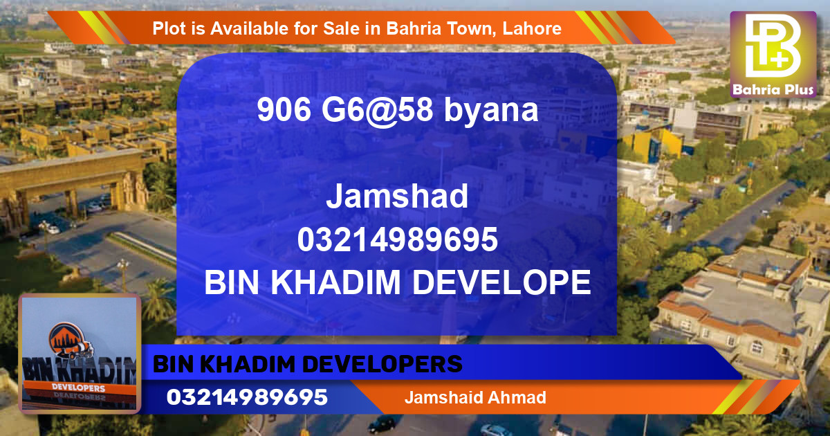 Residential Plot for Sale in Bahria Town, Lahore - (BP-90967)