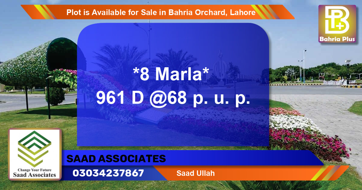 Residential Plot for Sale in Bahria Orchard, Lahore - (BP-91089)