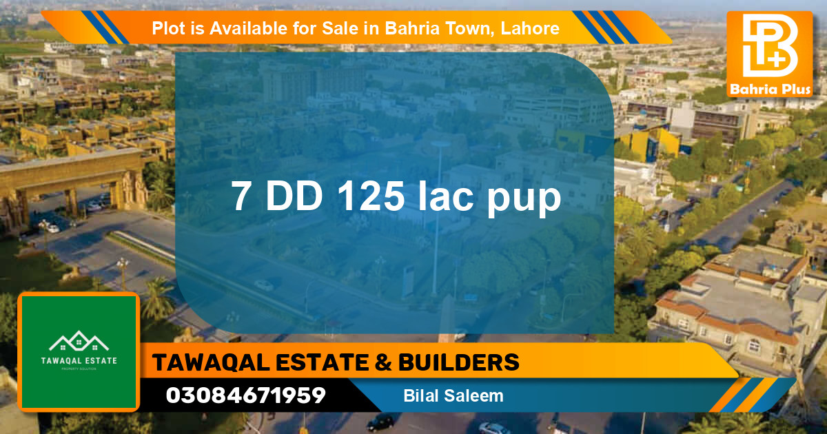 Residential Plot for Sale in Bahria Town, Lahore - (BP-91179)
