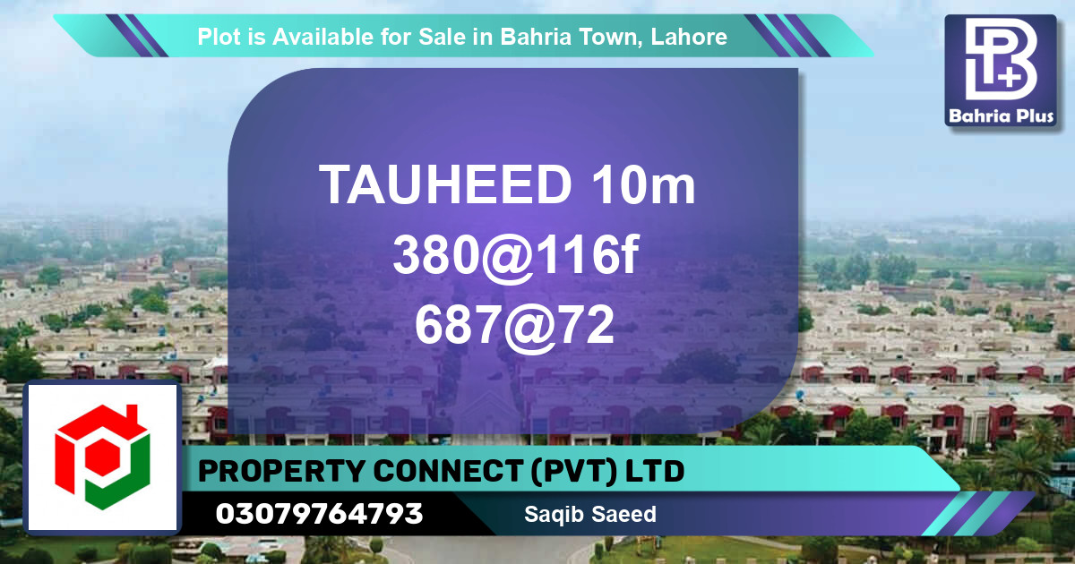 Residential Plot for Sale in Bahria Town, Lahore - (BP-91215)