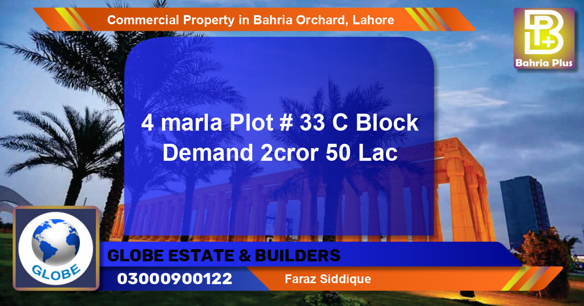 Commercial Property for Sale in Bahria Orchard, Lahore - (BP-91221)