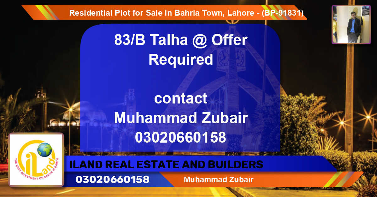 Residential Plot for Sale in Bahria Town, Lahore - (BP-91831)