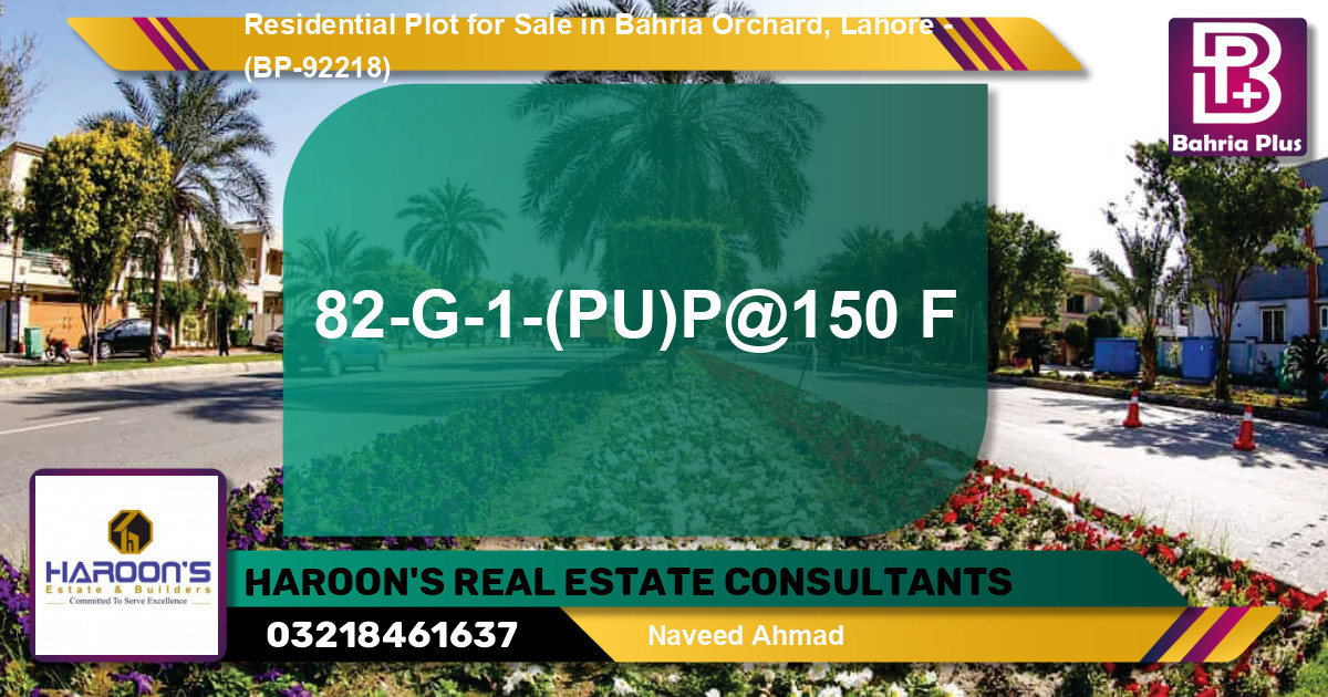 Residential Plot for Sale in Bahria Orchard, Lahore - (BP-92218)