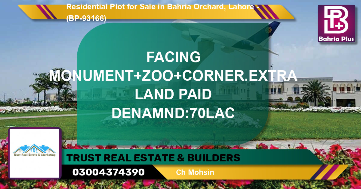 Residential Plot for Sale in Bahria Orchard, Lahore - (BP-93166)