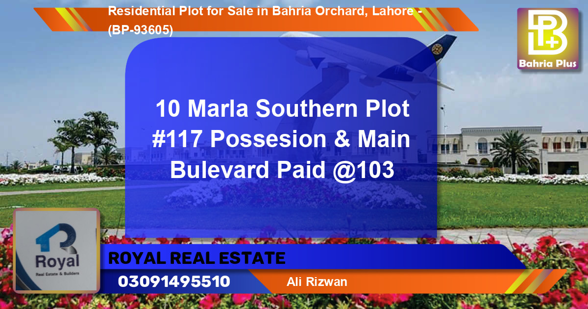 Residential Plot for Sale in Bahria Orchard, Lahore - (BP-93605)