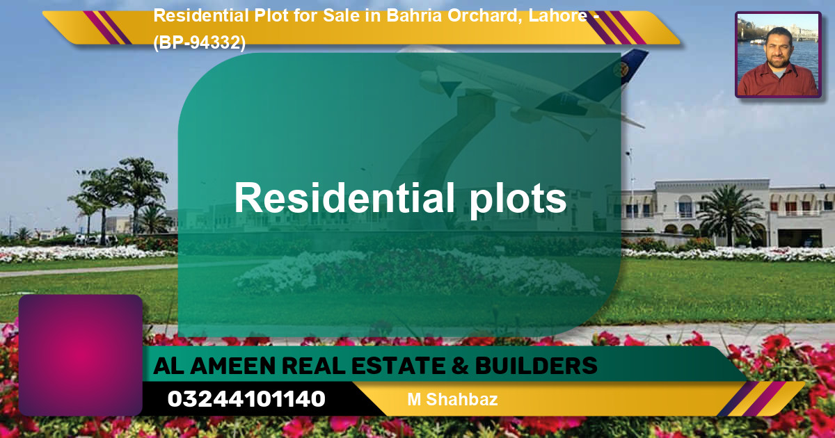 Residential Plot for Sale in Bahria Orchard, Lahore - (BP-94332)