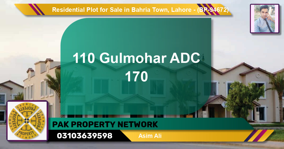 Residential Plot for Sale in Bahria Town, Lahore - (BP-94672)
