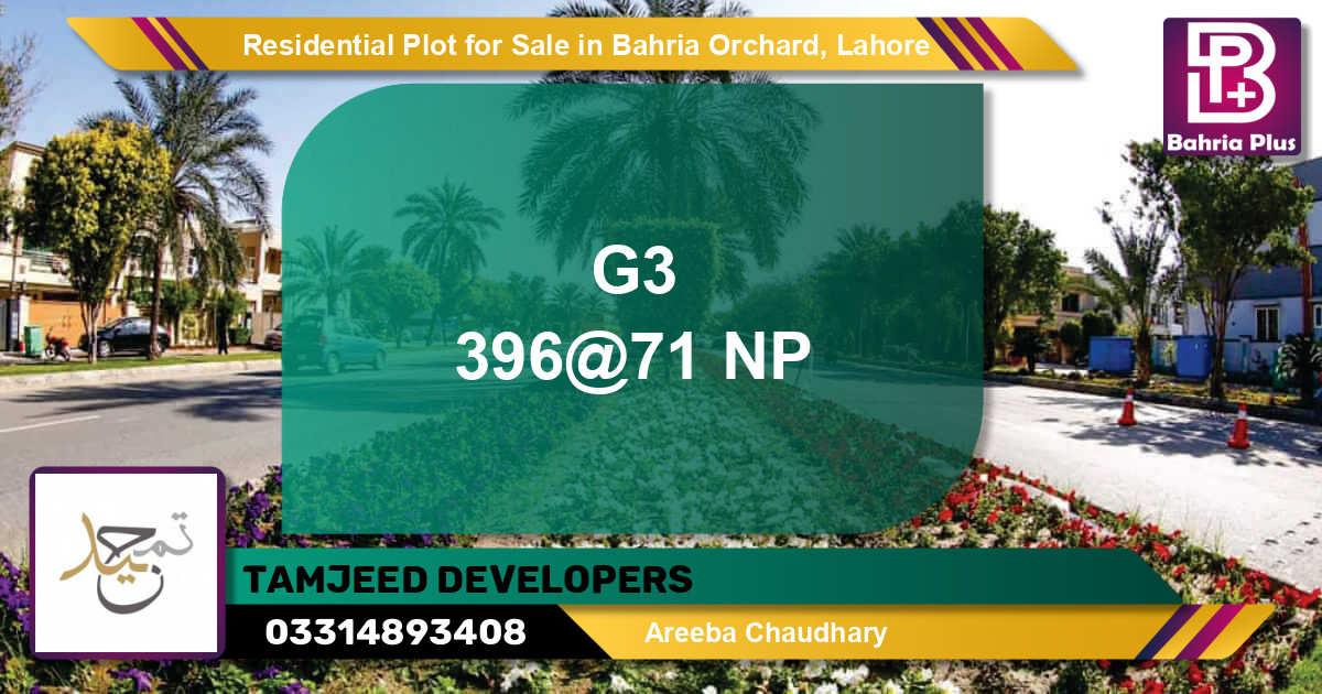 Residential Plot for Sale in Bahria Orchard, Lahore - (BP-94904)