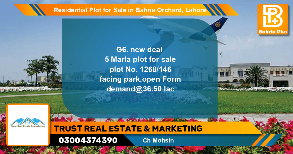 Residential Plot for Sale in Bahria Orchard, Lahore - (BP-94971)