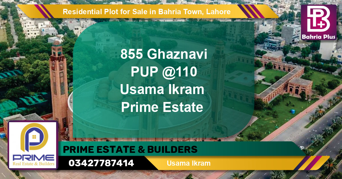 Residential Plot for Sale in Bahria Town, Lahore - (BP-95088)