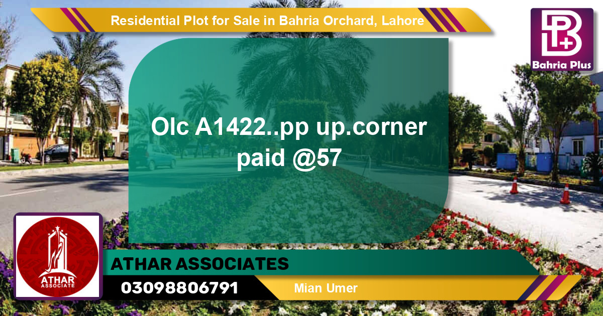 Residential Plot for Sale in Bahria Orchard, Lahore - (BP-95141)