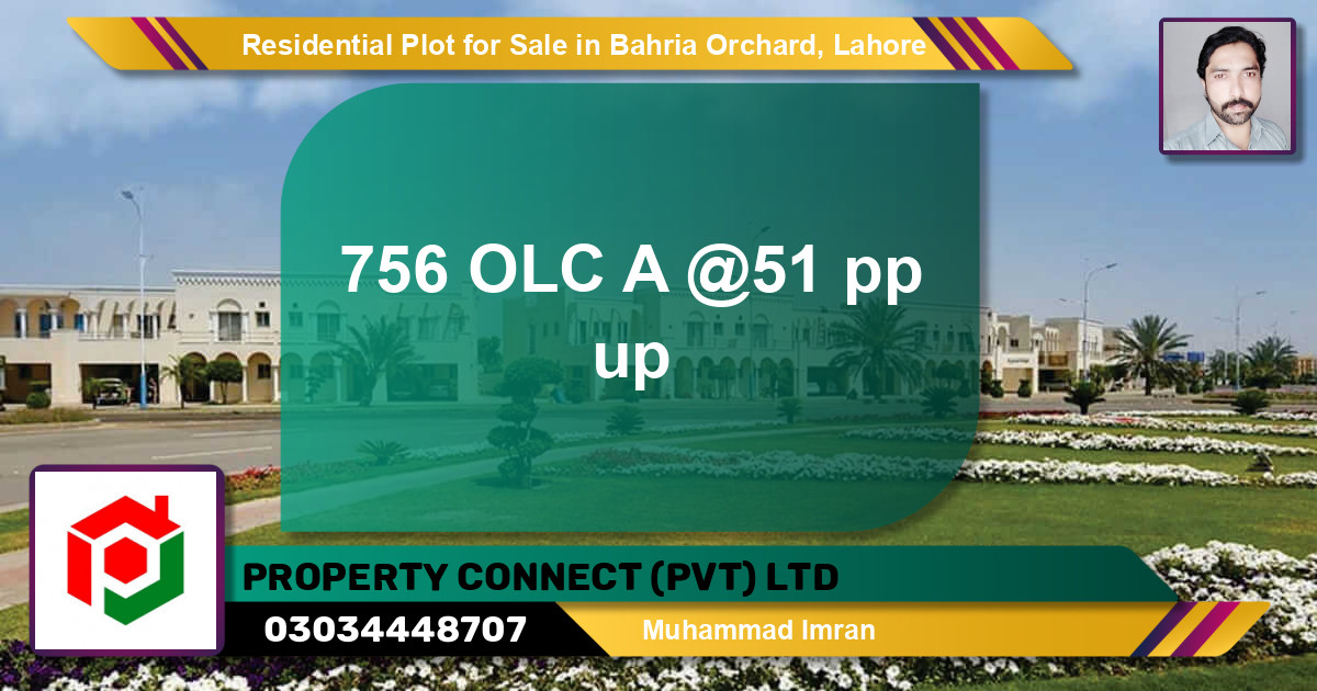 Residential Plot for Sale in Bahria Orchard, Lahore - (BP-95145)