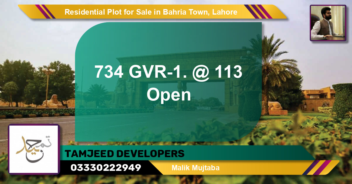 Residential Plot for Sale in Bahria Town, Lahore - (BP-95710)