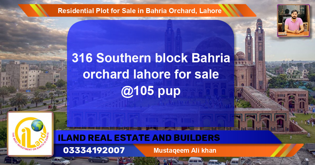 Residential Plot for Sale in Bahria Orchard, Lahore - (BP-96102)