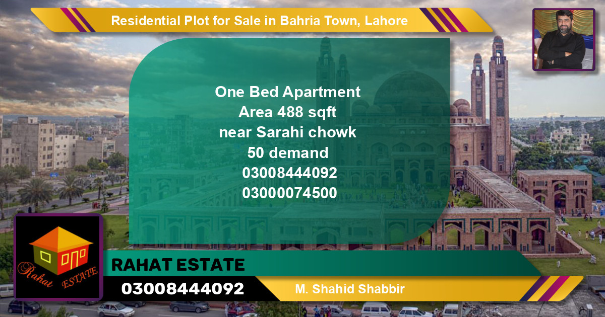 Residential Plot for Sale in Bahria Town, Lahore - (BP-96145)