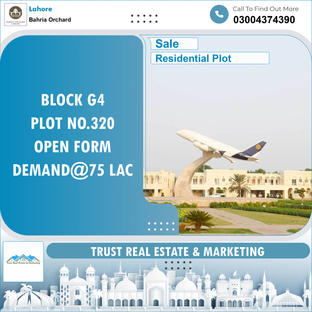 Residential Plot for Sale in Bahria Orchard, Lahore - (BP-96224)