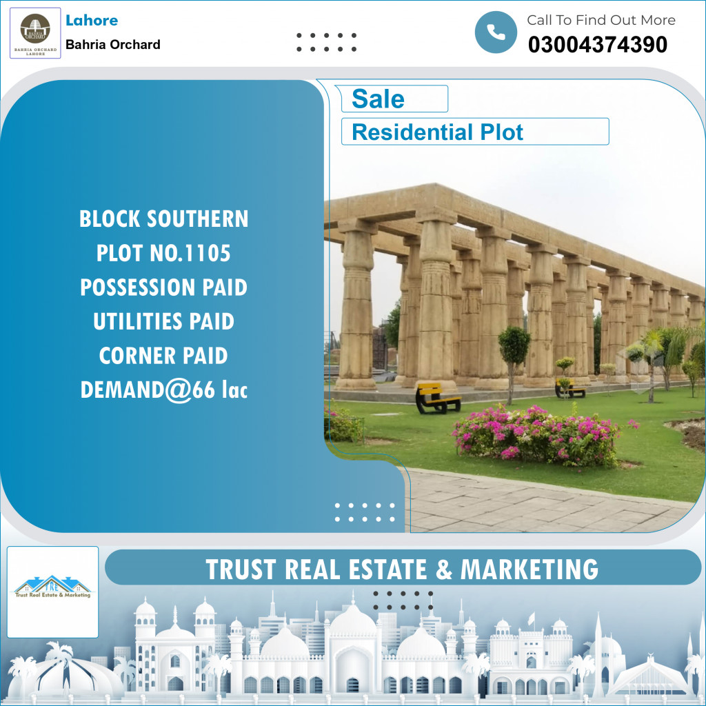 Residential Plot for Sale in Bahria Orchard, Lahore - (BP-96256)