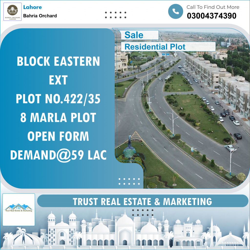 Residential Plot for Sale in Bahria Orchard, Lahore - (BP-96258)
