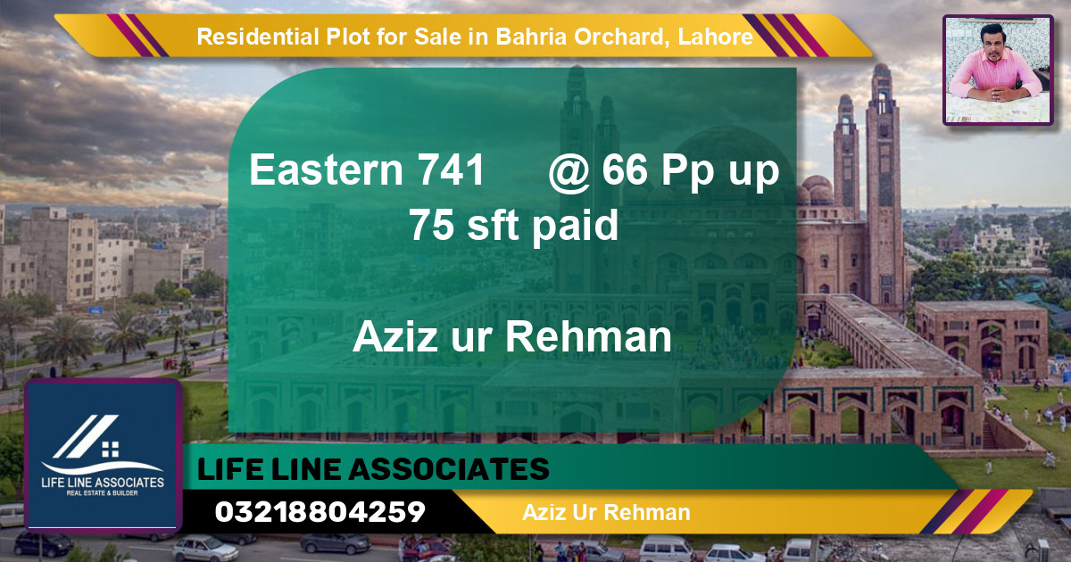 Residential Plot for Sale in Bahria Orchard, Lahore - (BP-96268)