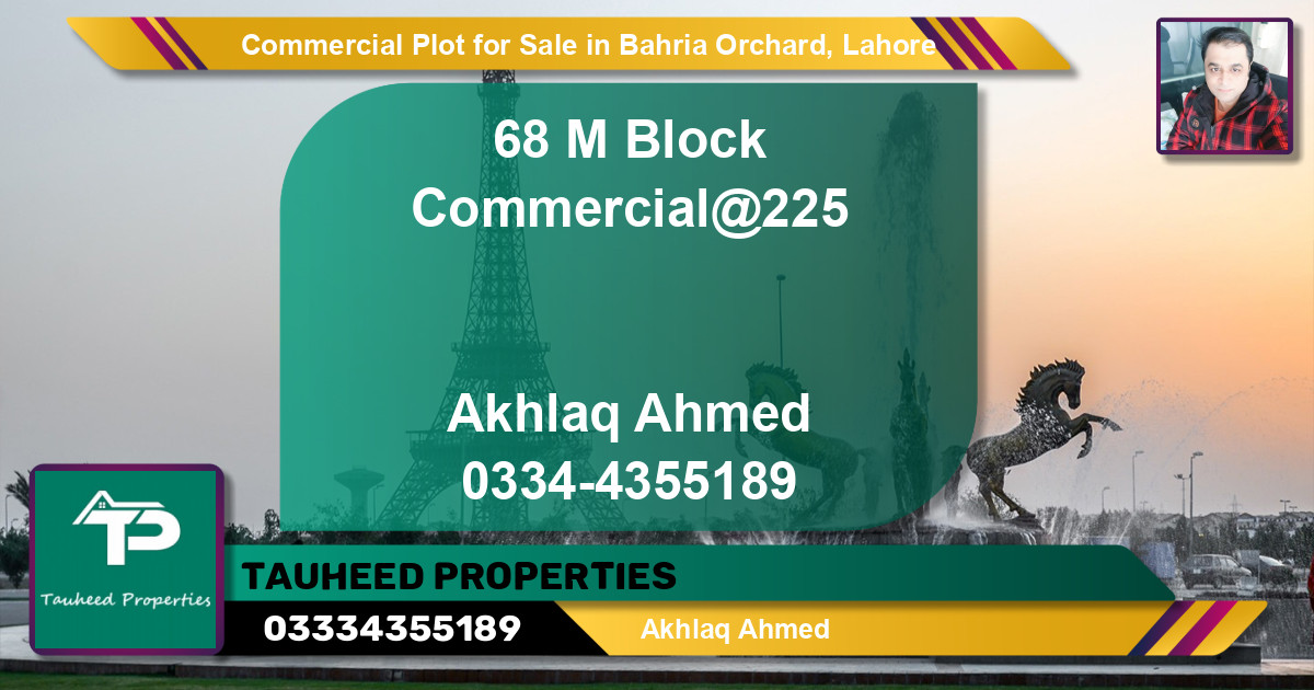 Commercial Plot for Sale in Bahria Orchard, Lahore - (BP-96354)