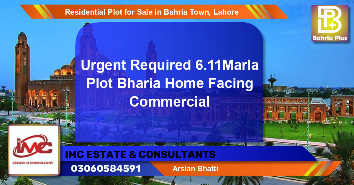Residential Plot for Sale in Bahria Town, Lahore - (BP-96375)