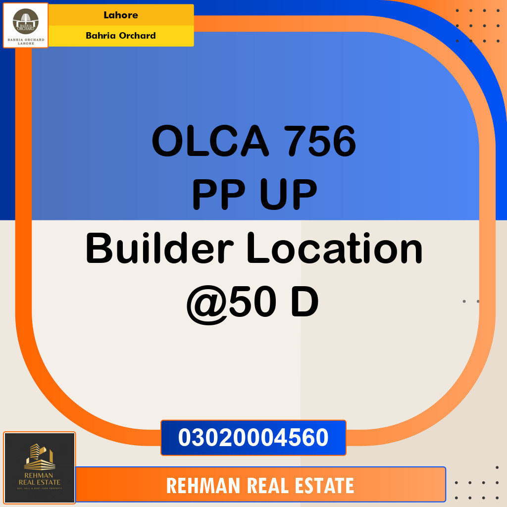Residential Plot for Sale in Bahria Orchard, Lahore - (BP-96638)