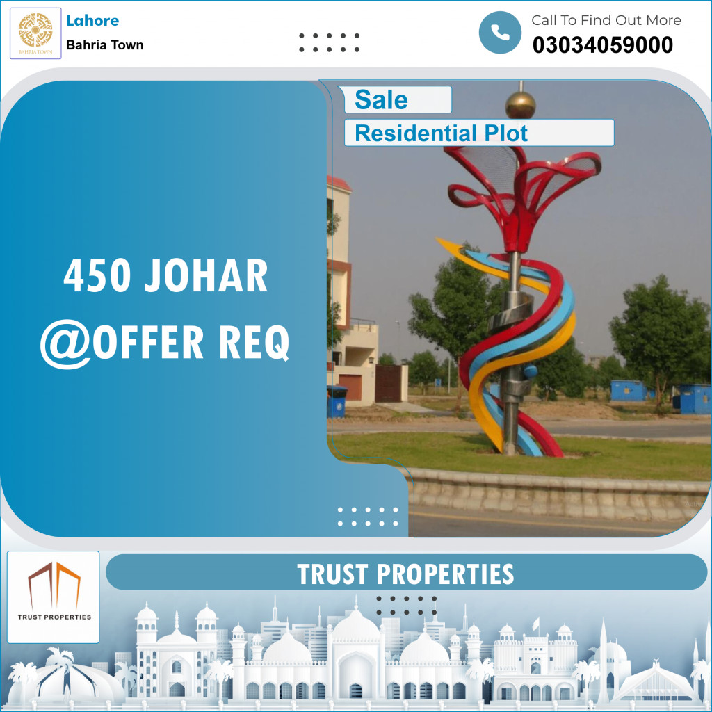 Residential Plot for Sale in Bahria Town, Lahore - (BP-96640)