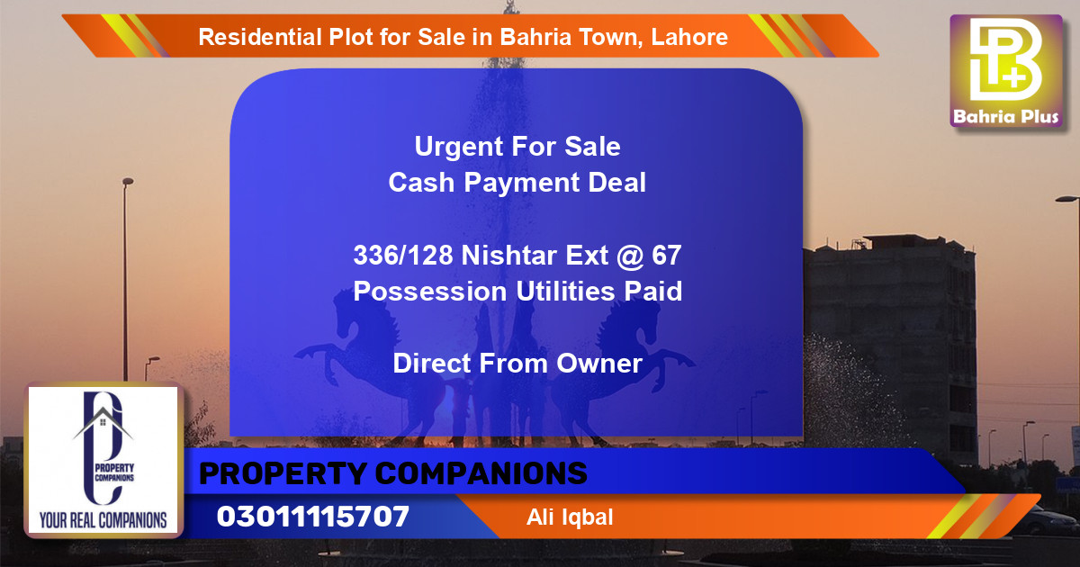 Residential Plot for Sale in Bahria Town, Lahore - (BP-96651)