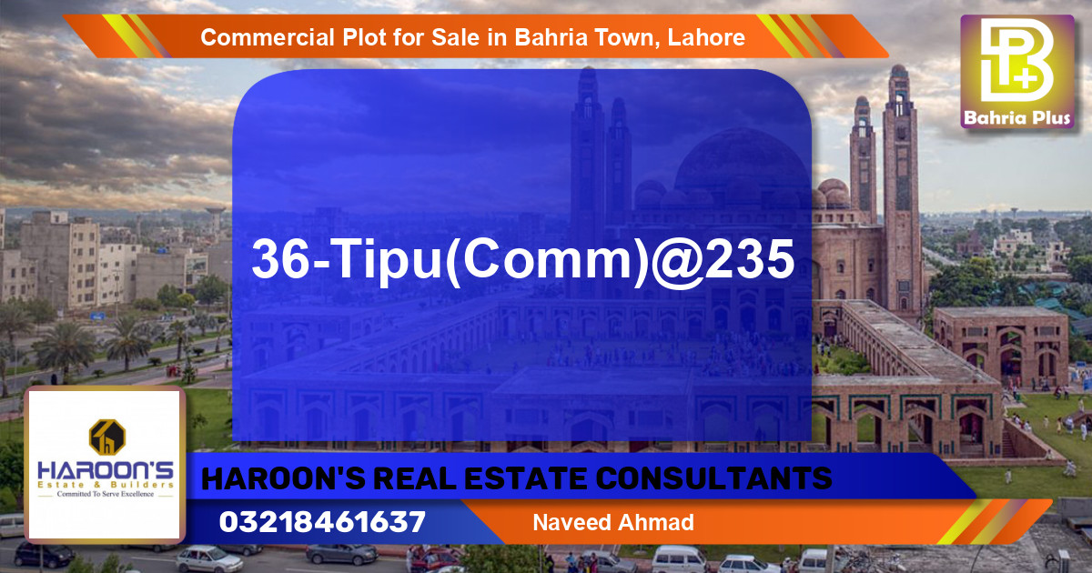 Commercial Plot for Sale in Bahria Town, Lahore - (BP-96668)