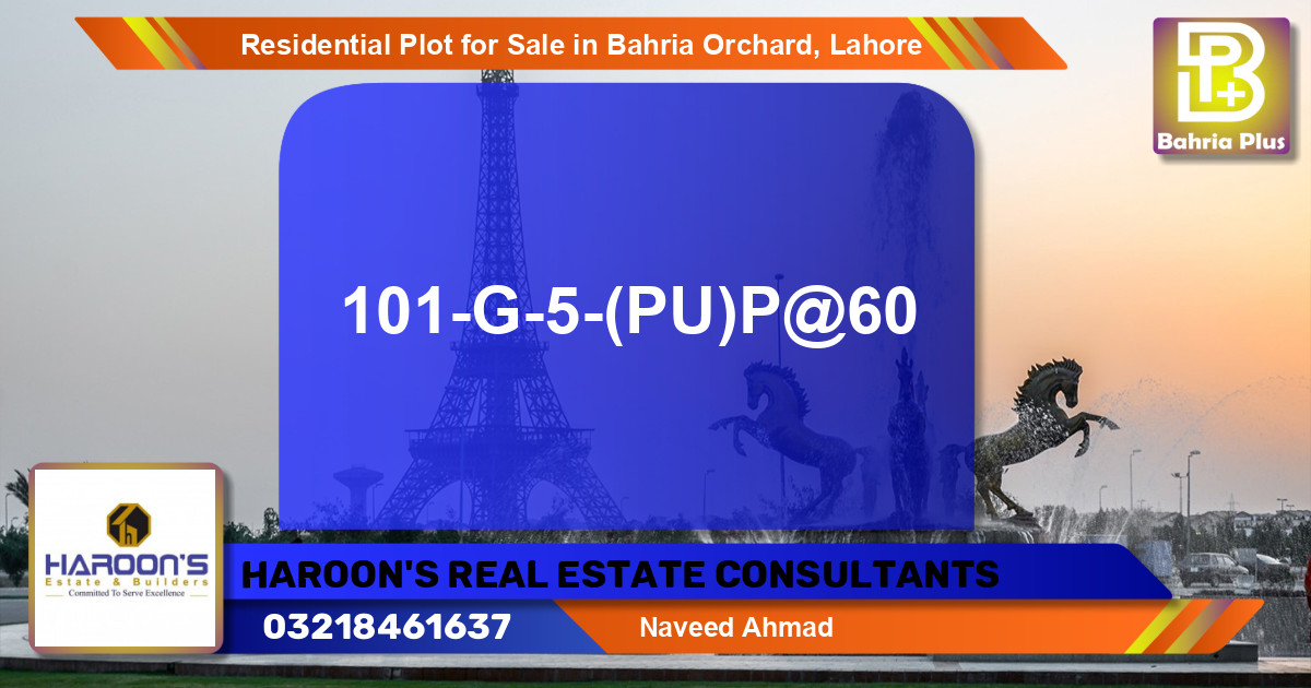 Residential Plot for Sale in Bahria Orchard, Lahore - (BP-96669)