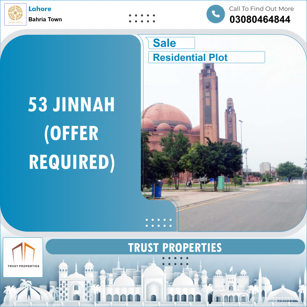 Residential Plot for Sale in Bahria Town, Lahore - (BP-96689)