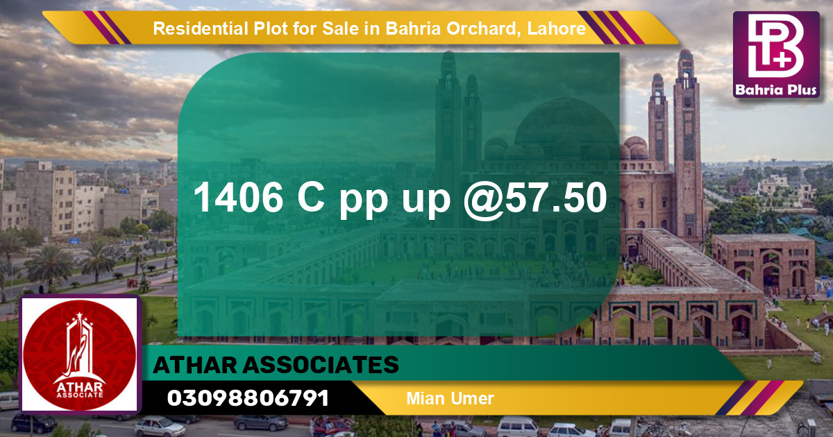Residential Plot for Sale in Bahria Orchard, Lahore - (BP-96707)