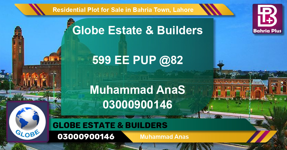 Residential Plot for Sale in Bahria Town, Lahore - (BP-96742)