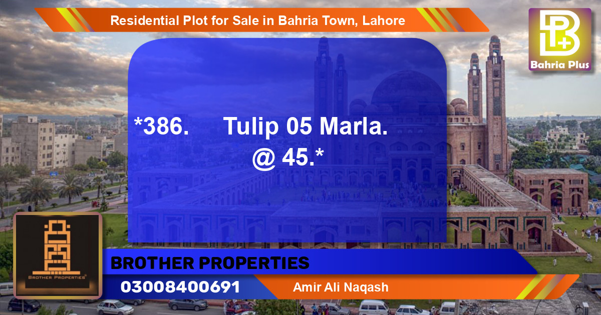 Residential Plot for Sale in Bahria Town, Lahore - (BP-96828)