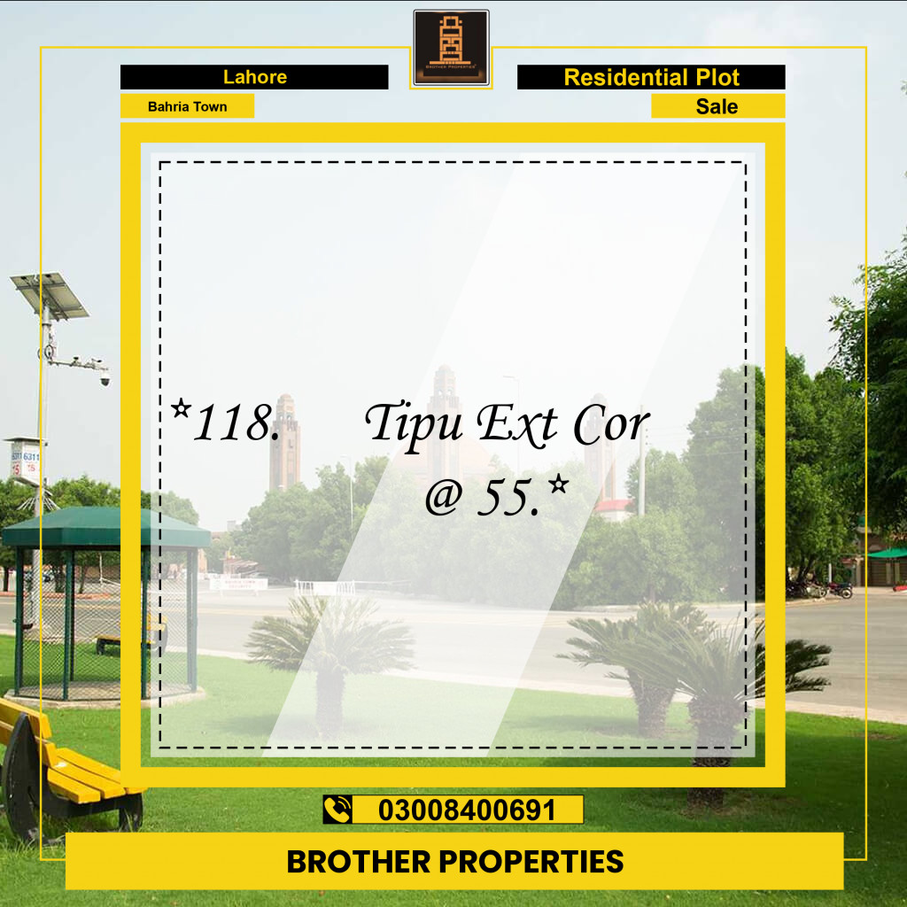 Residential Plot for Sale in Bahria Town, Lahore - (BP-96829)