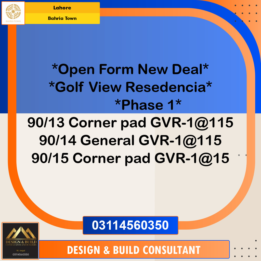 Residential Plot for Sale in Bahria Town, Lahore - (BP-96850)