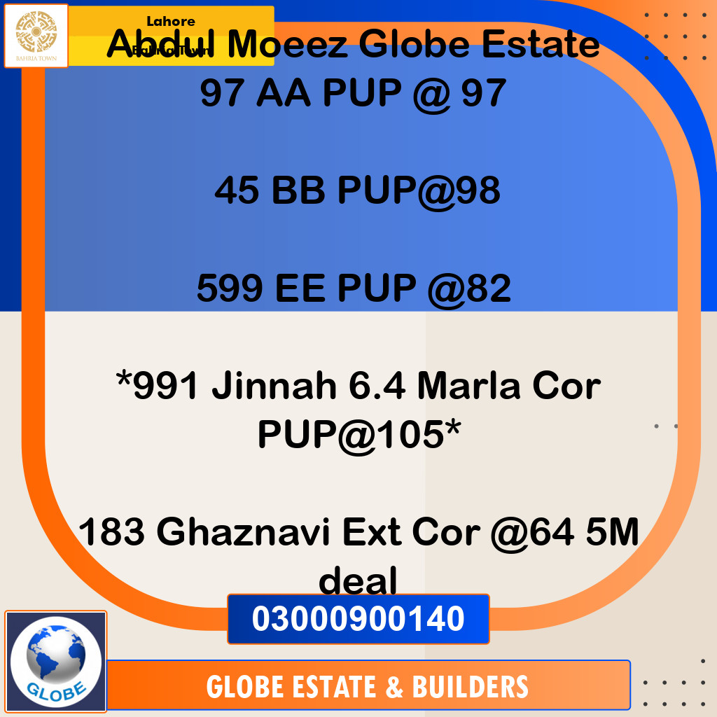 Residential Plot for Sale in Bahria Town, Lahore - (BP-96858)