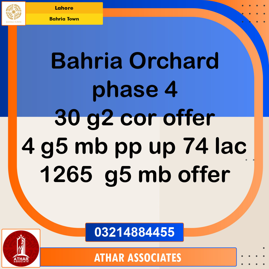 Residential Plot for Sale in Bahria Town, Lahore - (BP-96880)
