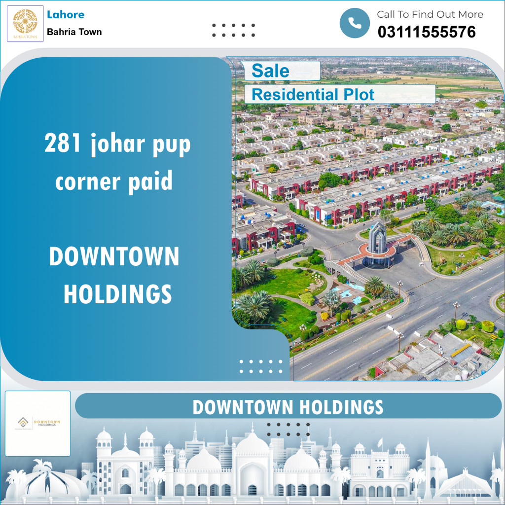 Residential Plot for Sale in Bahria Town, Lahore - (BP-96938)