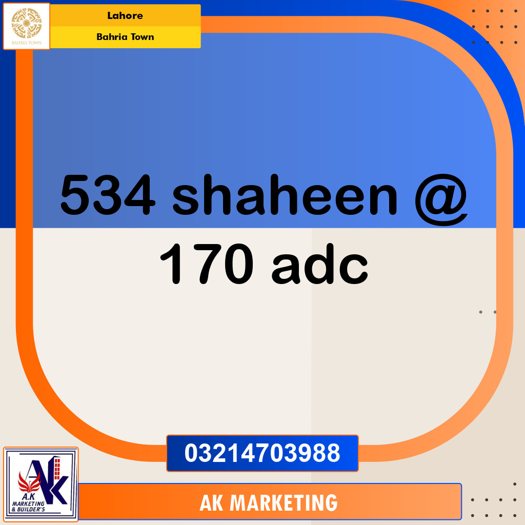 Residential Plot for Sale in Bahria Town, Lahore - (BP-96960)