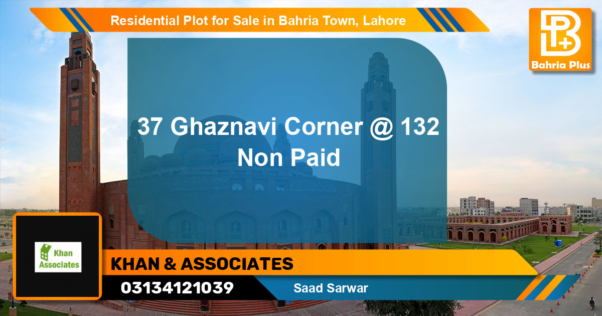 Residential Plot for Sale in Bahria Town, Lahore - (BP-97005)