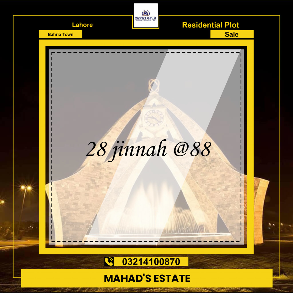 Residential Plot for Sale in Bahria Town, Lahore - (BP-97013)