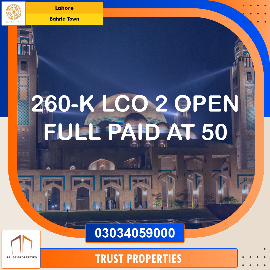 Residential Plot for Sale in Bahria Town, Lahore - (BP-97032)