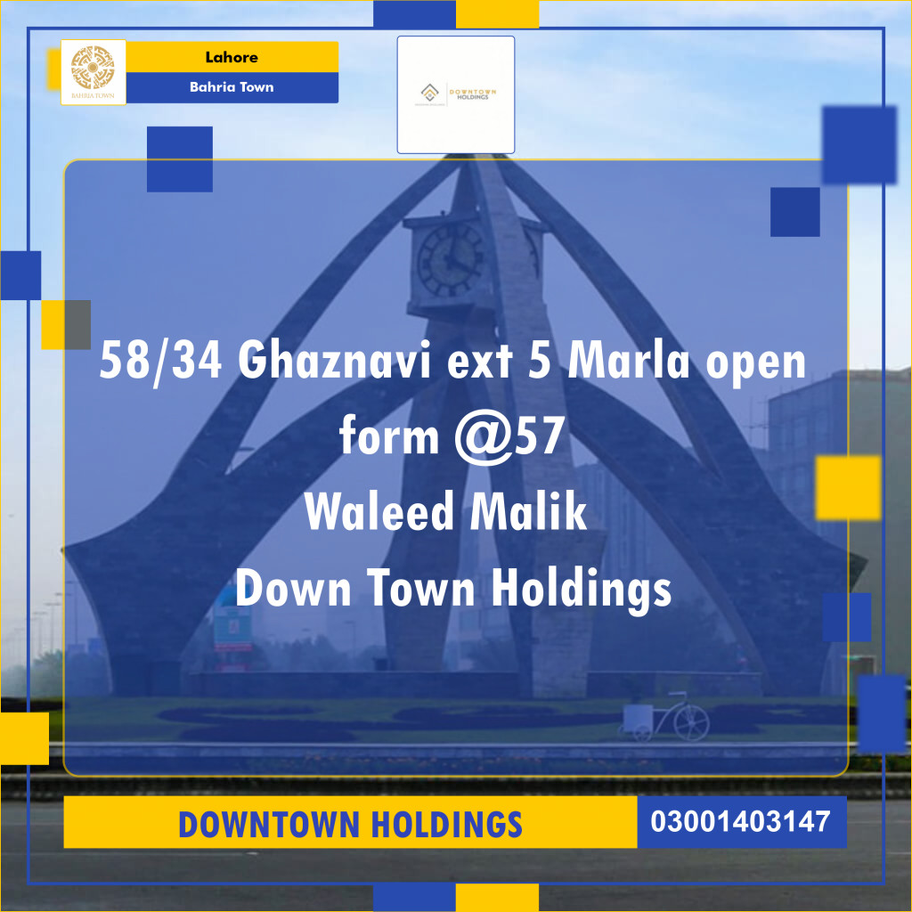 Residential Plot for Sale in Bahria Town, Lahore - (BP-97145)