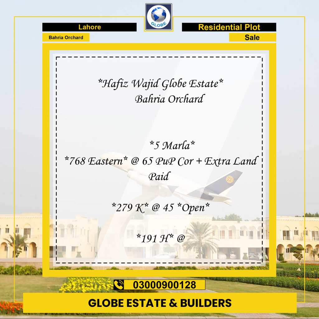 Residential Plot for Sale in Bahria Orchard, Lahore - (BP-97161)