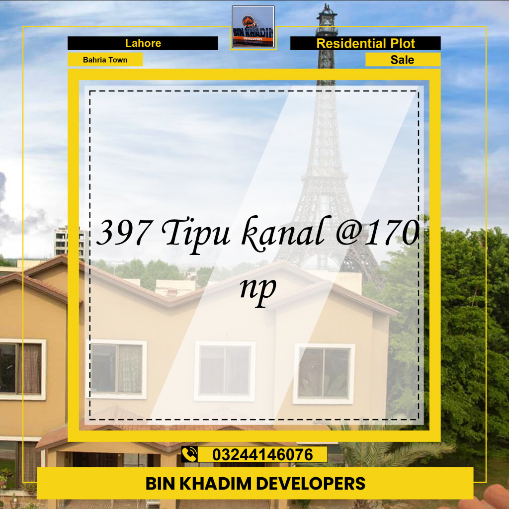 Residential Plot for Sale in Bahria Town, Lahore - (BP-97167)