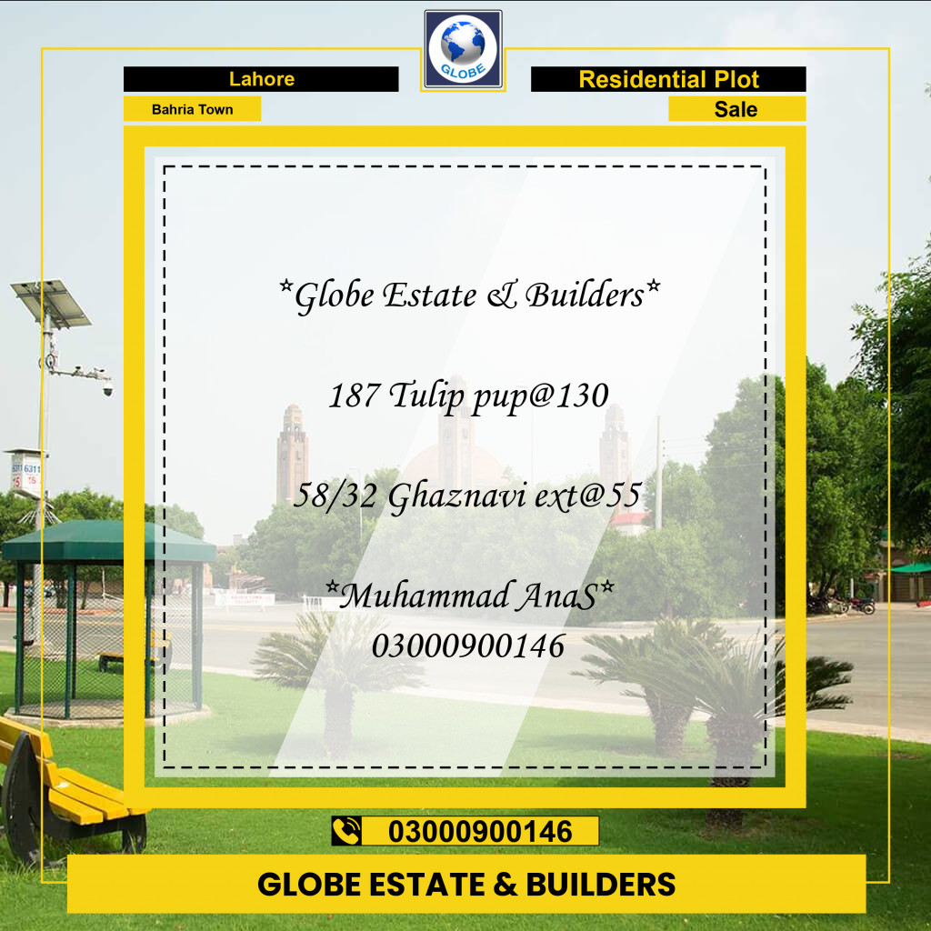 Residential Plot for Sale in Bahria Town, Lahore - (BP-97185)