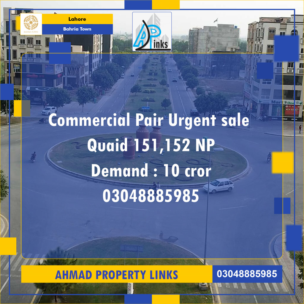 Commercial Plot for Sale in Bahria Town, Lahore - (BP-97194)