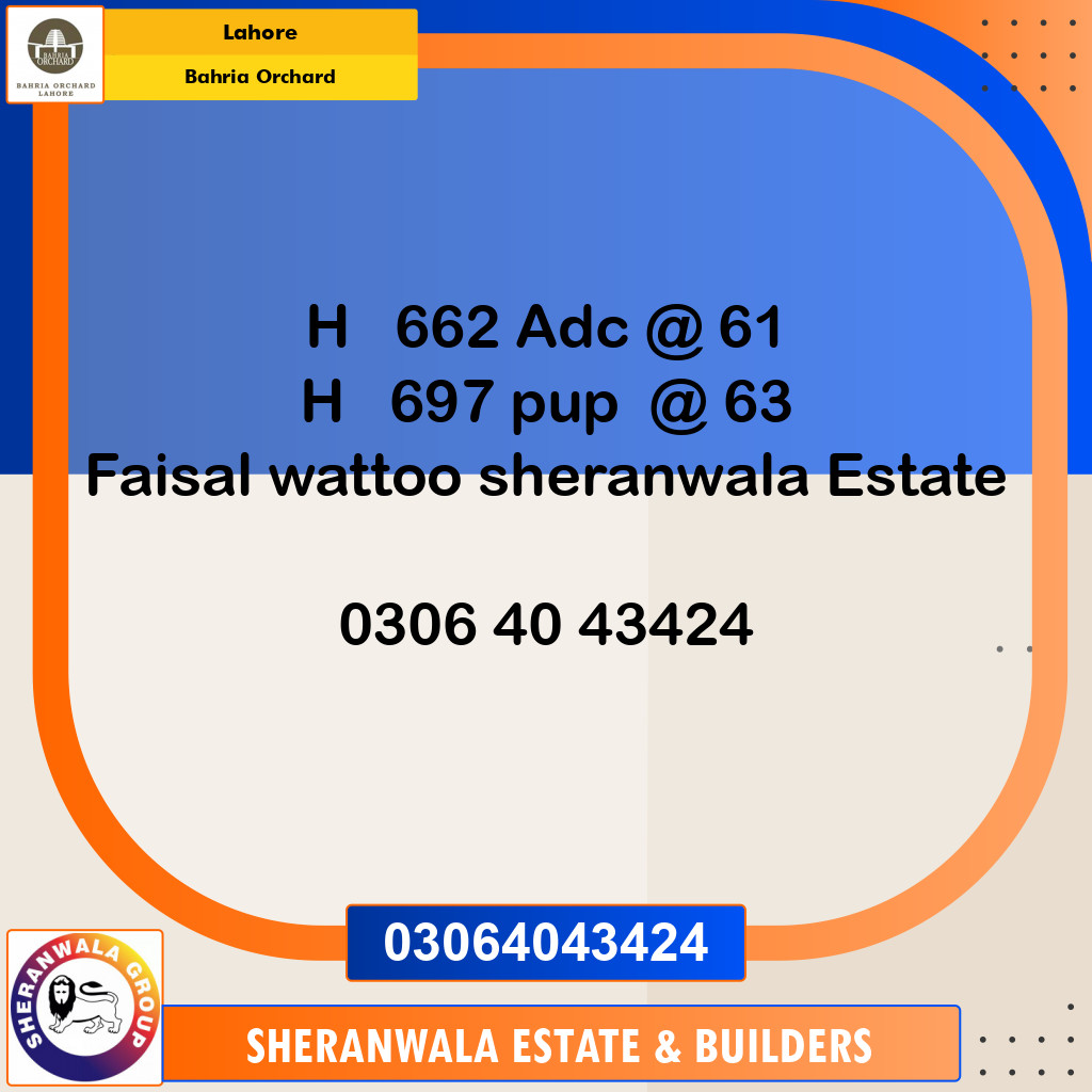 Residential Plot for Sale in Bahria Orchard, Lahore - (BP-97258)