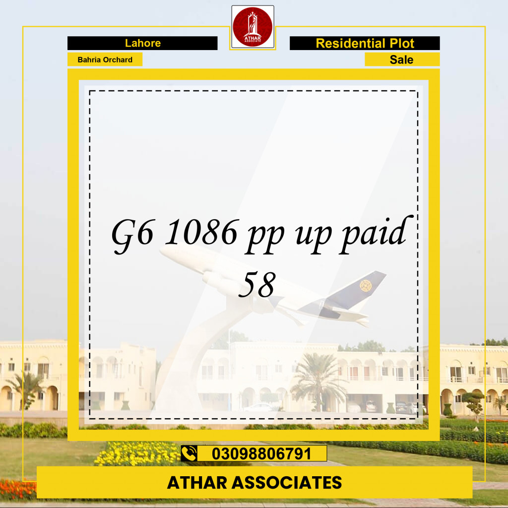 Residential Plot for Sale in Bahria Orchard, Lahore - (BP-97259)